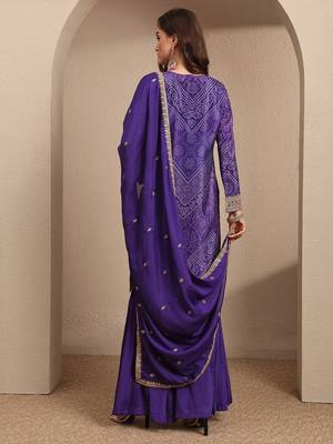 Women Ethnic Motifs Printed Regular Gotta Patti Kurta with Sharara & With Dupatta 4
