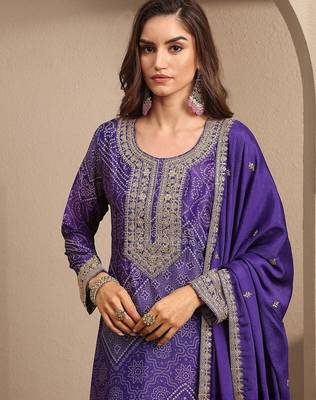 Women Ethnic Motifs Printed Regular Gotta Patti Kurta with Sharara & With Dupatta 6