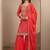 Women Ethnic Motifs Printed Regular Thread Work Kurta with Sharara & With Dupatta