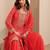Women Ethnic Motifs Printed Regular Thread Work Kurta with Sharara & With Dupatta
