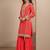 Women Ethnic Motifs Printed Regular Thread Work Kurta with Sharara & With Dupatta