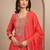 Women Ethnic Motifs Printed Regular Thread Work Kurta with Sharara & With Dupatta