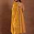 Womens Mustard Printed Rayon Anarkali Kurta With Churidar & Dupatta