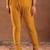 Womens Mustard Printed Rayon Anarkali Kurta With Churidar & Dupatta
