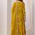 Womens Mustard Printed Anarkali Kurta With Trousers & Dupatta