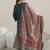 Floral Printed V-Neck Flared A-Line Kurta With Trousers & Dupatta