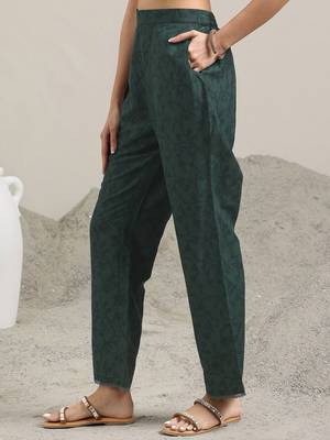 Floral Printed V-Neck Flared A-Line Kurta With Trousers & Dupatta 7