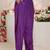 Purple Ethnic Motifs Embroidered Straight Suit Set with Dupatta