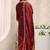Maroon Ethnic Motifs Embroidered Straight Suit Set with Dupatta