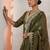 Women Woven Design Embroidered Kurta with Trousers & Dupatta