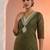 Women Woven Design Embroidered Kurta with Trousers & Dupatta