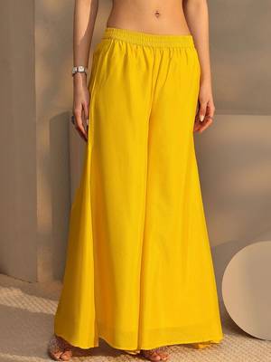 Women Ethnic Motifs Embroidered Regular Thread Work Kurta with Sharara & With Dupatta 5