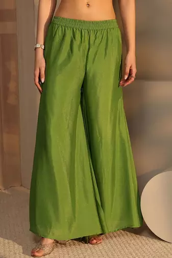 Women Ethnic Motifs Embroidered Regular Sequinned Kurta with Palazzos & With Dupatta