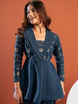 Embroidered Top with Trousers 5