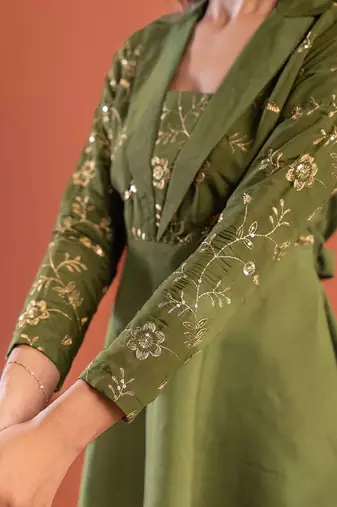 Bohemian Embroidered Tunic with Trousers