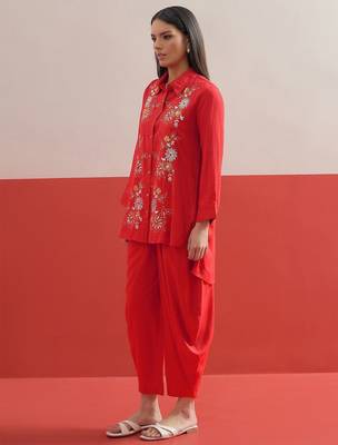 Bohemian Embroidered Shirt with Trousers 3