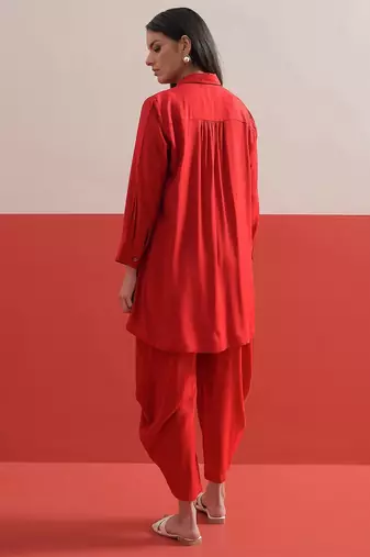 Bohemian Embroidered Shirt with Trousers