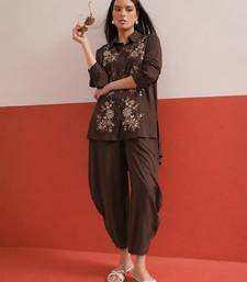 Bohemian Embroidered Shirt with Palazzos