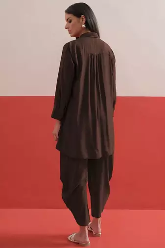 Bohemian Embroidered Shirt with Palazzos