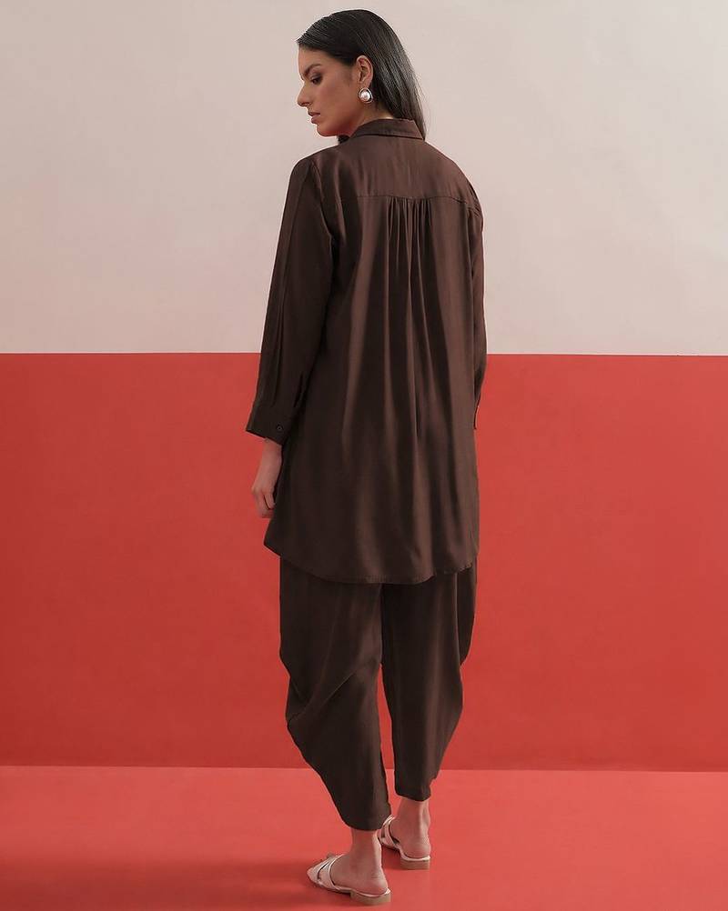Bohemian Embroidered Shirt with Palazzos