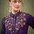 Purple Embroidered Shirt With Palazzos