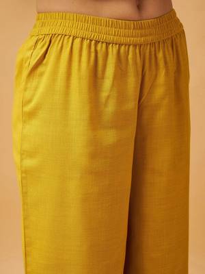 Mustard Yellow Empire Tunic With Trouser 3