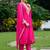 Floral Embroidered Thread Work Kurta with Trousers & Dupatta