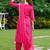 Floral Embroidered Thread Work Kurta with Trousers & Dupatta