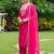 Floral Embroidered Thread Work Kurta with Trousers & Dupatta