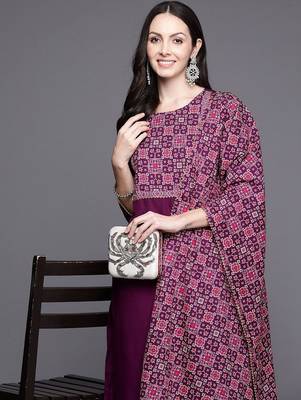 Women Yoke Design Regular Gotta Patti Kurta with Palazzos & With Dupatta 2