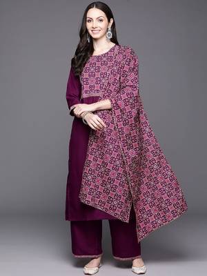 Women Yoke Design Regular Gotta Patti Kurta with Palazzos & With Dupatta 6