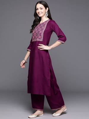 Women Yoke Design Regular Gotta Patti Kurta with Palazzos & With Dupatta 7