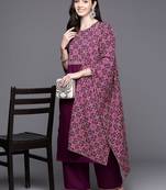 Women Yoke Design Regular Gotta Patti Kurta with Palazzos & With Dupatta