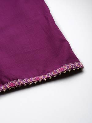 Women Yoke Design Regular Gotta Patti Kurta with Palazzos & With Dupatta 9