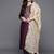 Women Purple Ethnic Motifs Yoke Design Thread Work Kurta with Trousers & Dupatta