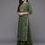 Women Green Bandhani Printed Thread Work Kurta with Sharara & With Dupatta