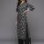Women Black Floral Printed Kurta with Trousers & With Dupatta