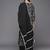 Women Black Floral Printed Kurta with Trousers & With Dupatta