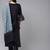Women Navy Blue Floral Embroidered Kurta with Palazzos & With Dupatta
