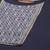 Women Navy Blue Yoke Design Regular Patchwork Pure Cotton Kurta with Palazzos & With Dupatta