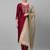 Women Burgundy Yoke Design Kurta with Trousers & With Dupatta