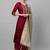 Women Burgundy Yoke Design Kurta with Trousers & With Dupatta