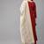 Women Maroon & Beige Striped Sequinned Kurta with Palazzos & Dupatta