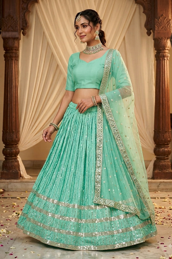 designer party wear light work lehanga 