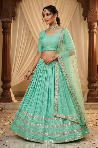 designer party wear light work lehanga 