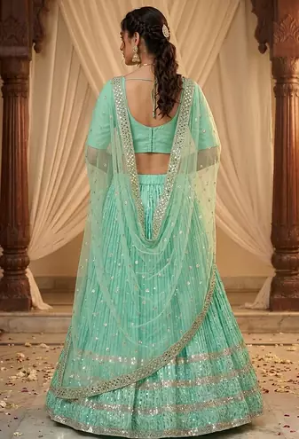 designer party wear light work lehanga 