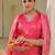 Rani Pink Ethnic Motifs Printed Zari Chandevri Cotton Kurta With Trousers & Dupatta Set
