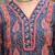 Blue Ethnic Motifs Printed Pleated Cotton Kurta Trouser Set With Dupatta