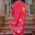 Fuchsia Pink Floral Printed Cotton Kurta Trouser Set With Dupatta