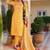 Yellow Women Ethnic Motifs Printed Chanderi Cotton Kurta with Trousers & Dupatta Set